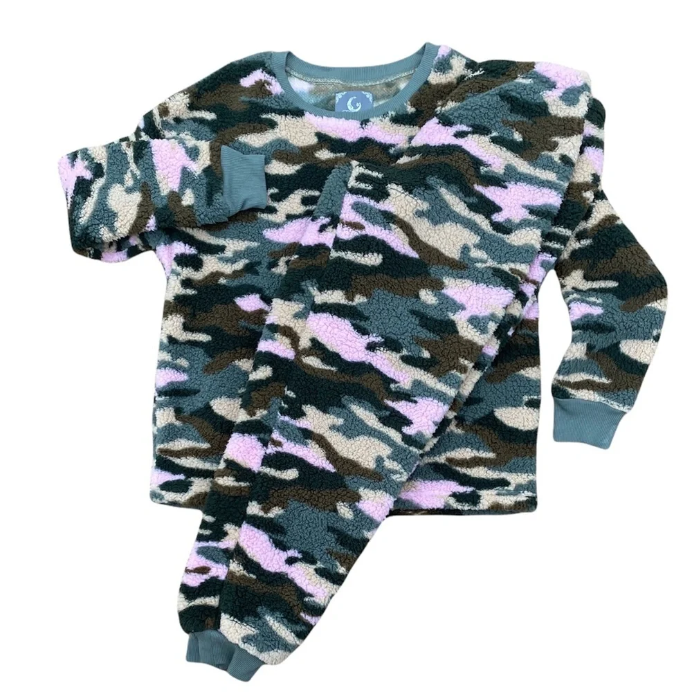 Fleece Camo Pajama Set